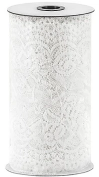 Bieżnik na stół PartyDeco koronka 9 m x 15 cm Złamana biel (5902230799752)