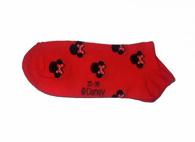 Шкарпетки короткі для дівчинки Disney Minnie Mouse 479924 35-38 червоний