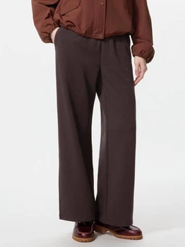 Брюки на флисе женские Uniqlo 81282554 2XL Коричневые (1159859103)