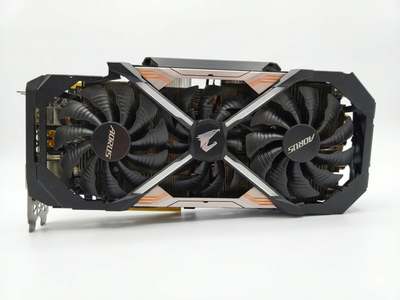 Видеокарта GIGABYTE AORUS GeForce GTX 1080 Ti 11Gb (GV-N108TAORUS-11GD) Б/У
