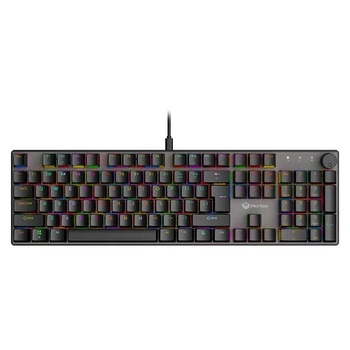 Ігрова клавіатура MEETION MK009Pro, Wired Mechanical keyboard red switch (ukrainian version) black