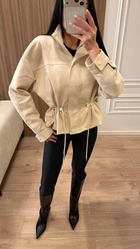 Куртка 1309с1525 бежевий one size