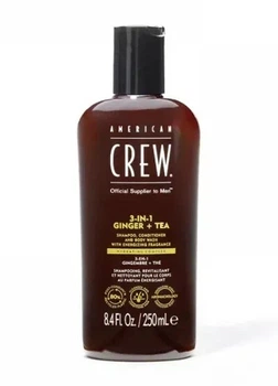 Шампунь 3 в 1 с имбирем и чаем American Crew Energizing Ginger Tea 250 мл