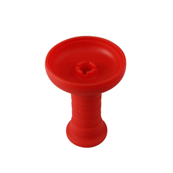 Чаша для кальяна Storm-Hookah Modern Phunnel Red силиконовая 10см красная с центральным отверстием и бортами под калауд