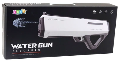 Elektryczny pistolet na wodę LEAN Toys Battle Pro 400 ml Biały 763905 (5905991092285)