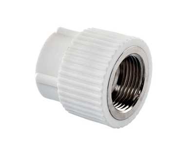 Муфта комбинированная для водопровода ASCO® 32x1/2'' PPR белая (ТР-00010070)