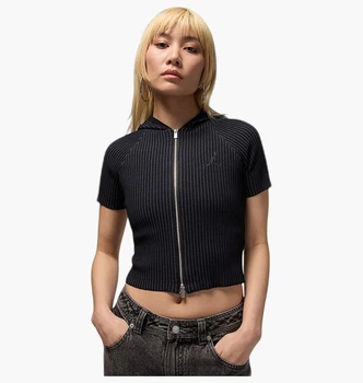 Кофта Air Jordan Flight WomenS Full- Zip Knit Top Black HQ9205-010 XS