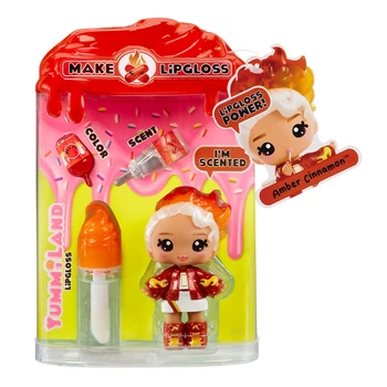 Игровой набор с куклой и блеском для губ Yummiland S2 Корица Амбер 10 см