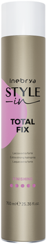 Lakier do włosów Inebrya Style-In Total Fix Ekstra mocne utrwalenie 750 ml (8008277000404)