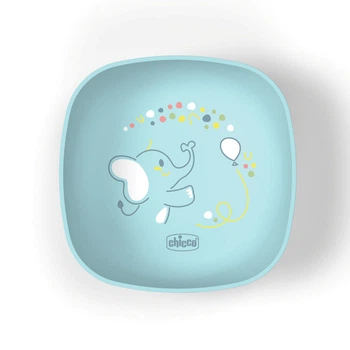 Миска с крышкой Chicco, 6м+, цвет голубой (16001.25)