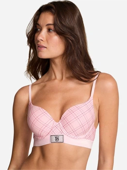 Бюстгальтер з Push-up із кісточками бавовняний Victoria's Secret 65682364 36D Рожевий (1159859541)