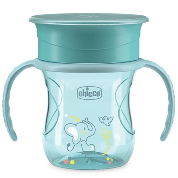 Чашка Chicco "Perfect", 200 мл, 12 м+, цвет голубой (06951.25)