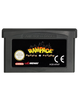 Игра Nintendo Game Boy Advance Rampage Puzzle Attack Английская Версия Только Картридж Б/У