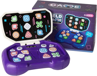 Интерактивная игровая приставка для танцев пальцами HandHeld, Детская портативная консоль с 4 режимами, фиолетовая