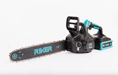 Аккумуляторная цепная пила RIKER RCS 40/16W, 40В (20+20), шина 16", 8Ач, бесщеточная