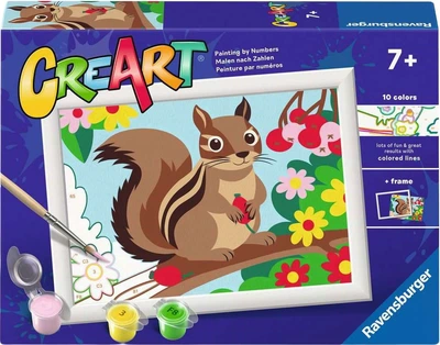 Malowanie po numerach Ravensburger CreArt Wiewiórka 12023251 (4005555232513)