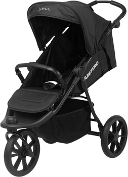 Wózek spacerowy Caretero Lima trójkołowy czarny (5908310397641)