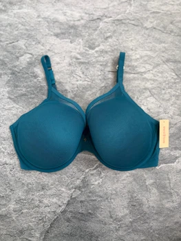 Бюстгальтер зі вставними подушечками Thirdlove 24/7 Classic Uplift Plunge Bra - Глибокий синій - 95F