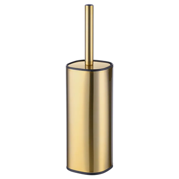 Йоржик для унітазу підлоговий Mixxus Premium Quadro-TB0201 Brushed Gold (колір матове золото) (MI8395) ( 23642 )