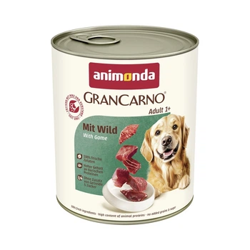 Влажный корм для взрослых собак Animonda GranCarno Adult с дичью 800 г (MLZ11077)