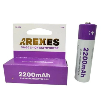 Аккумулятор 18650 Arexes 2200mAh 3.7V Li-ion (59517)