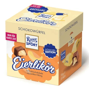Шоколадные конфеты Ritter Sport Schokowürfel Eierlikör 176г