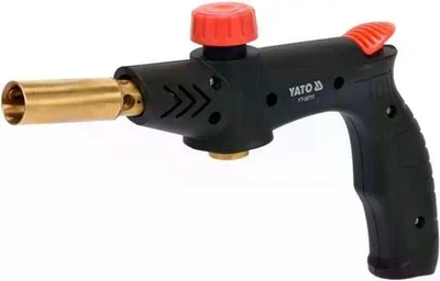 Газовый горелка YATO, резьбовое соединение EN417, мощность 1.7 кВт, PIEZO 360°