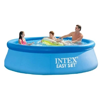 Бассейн надувной наливной Intex 110 NP размером 244х76см объем 2420л. Blue (28692)
