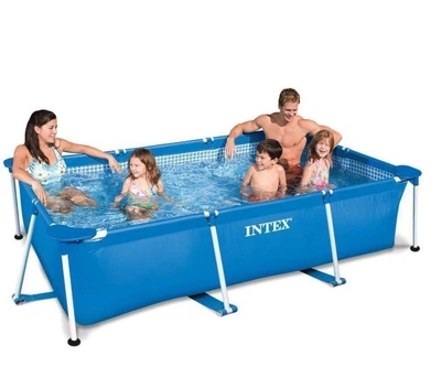 Бассейн каркасный Intex 270 NP прямоугольный размер 220х150х60 см объем 1662л. Blue (42776)