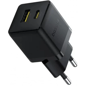 Сетевое зарядное устройство для Baseus Palm Fast Charger Type-C+USB 20W Black (P10111608113-00)