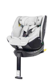 Fotelik samochodowy Caretero Lumi I-Size Isofix obrotowy jasnoszary 40–150 cm (5903076322906)