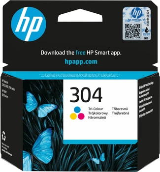 Картридж HP 304 Tri-color N9K05AE Ink Cartridge CMY (8898948607052)