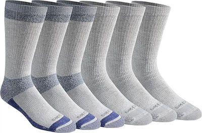 Комплект шкарпеток з контролем вологості 6 пар Dickies Dri-tech Moisture Control Max Full Cushion Crew Socks 6-Pack Color: Grey/Blue (I611010) US6-12 EU39-45 24-30см
