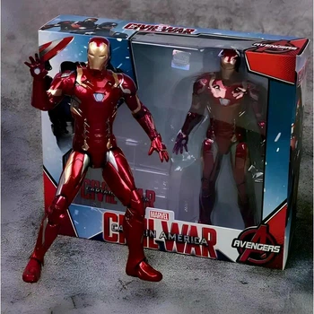 Фігурка Залізна Людина Марк 46 17 см рухлива іграшка Iron Man Civil War на підставці