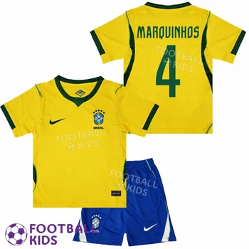 Футбольна форма для дітей MARQUINHOS 4 збірної Бразилії Third 2026 Brazil FIFA World Cup 135-145 см (set4750-137065-4)