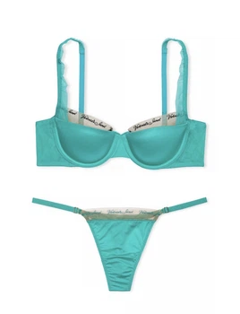 Комплект білизни Very Sexy Logo Lightly Lined Balconette Bra Бірюзовий 34D-XS