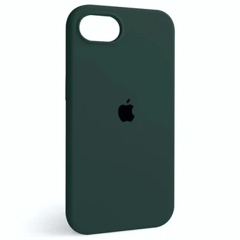 Чохол Fiji Silicone Case для Apple iPhone 16e бампер накладка Soft Touch з мікрофіброю Midnight Green