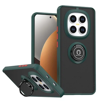 Чехол Fiji Colorframe для Xiaomi Redmi Note 15 Pro 5G матовый бампер с кольцом подставкой Green