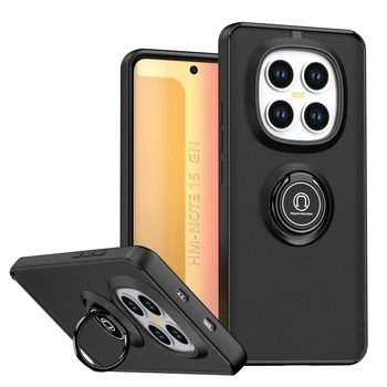 Чехол Fiji Colorframe для Poco M8 5G матовый бампер с кольцом подставкой Black