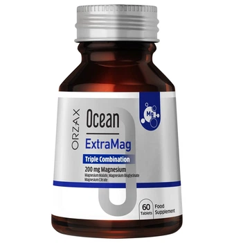 Магній цитрат, малат та гліцинат Orzax Ocean Extramag, 60 таблеток