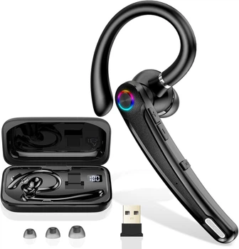 Bluetooth-гарнитура, Atheewon U8, черный, V5.4, APTX, 14.2мм, ENC/CVC8.0, Dual Mic, multipoint (2 устр.) 115ч