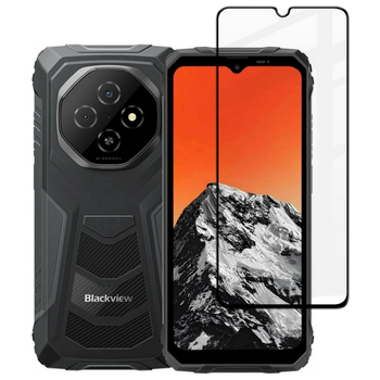 Защитное стекло Fiji Premium для Blackview Fort 1 полная проклейка Anti-Static черный