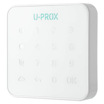Сенсорная клавиатура U-Prox Keypad G1 Белый беспроводная 868 МГц с подсветкой для охранной системы (Keypad G1)