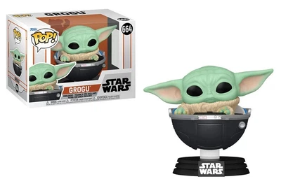 Игровая фигурка Малыш Грогу в коляске Funko Pop! серии Star Wars The Mandalorian Grogu with Pram 76551