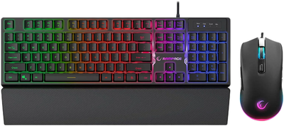 Комплект дротовий Rampage Fortuna USB Black (KM-RX7BLACK)