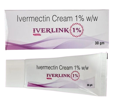 Крем при Розацеа та Демодекозі Iverlink Cream 1% 30 г | Ivermectin Cream 1% w/w | Івермектін крем