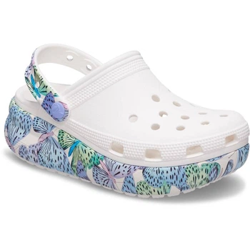 Дитячі крокси на платформі метелики Crocs Classic Cutie Clog Butterfly 29 білі