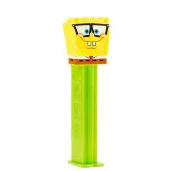 PEZ Dispenser SpongeBob SquarePants (Диспенсер PEZ «Спанч Боб» - Спанч Боб милый с очками) с конфетами 17 г (2 х 8,5 г)