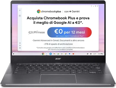Ноутбук 14" Acer Chromebook Plus 514 (CB514-4HT-31U4) Intel Core i3-N305 RAM 8GB SSD 256GB 10ч батарея ChromeOS (UKR) b5