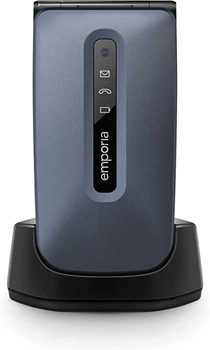 Телефон 2.2" Emporia Active Glam v221-4G / 4G / 1-SIM / Влагозащищенный IP54 / Камера 3Мп / Кнопка поддержки / 1000мАч / Английский язык / Черно-синий b9